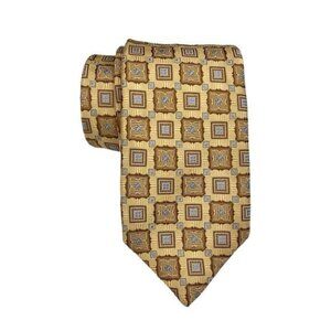 Robert Talbott Men’s Medallon Silk Tie in Gold‎